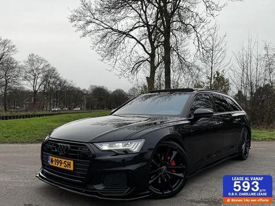 Zwart Gebruikt 2018 Audi A6 S-Line Stationwagen | € 36.995