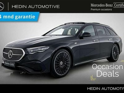 Zwart Occasion 2025 Mercedes E300 AMG line Stationwagen | € 64.900 (Eerlijke prijs)