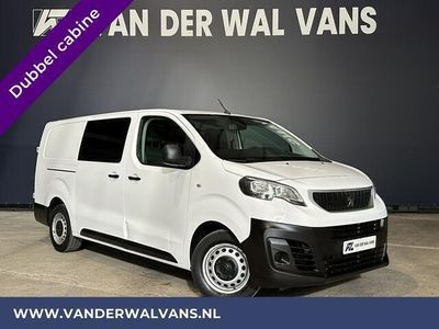 tweedehands Peugeot Expert 2.0 BlueHDI 180pk Automaat L3H1 Dubbele cabine Euro6 inrichting Airco | 2x Zijdeur | 6 Zits trekhaak, navigatie, cruisecontrol, parkeersensoren, Apple Carplay, Android Auto