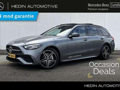 Grijs Occasion 2025 Mercedes C300e AMG line Stationwagen | € 51.900 (Eerlijke prijs)