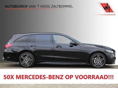 Zwart Occasion 2022 Mercedes C300e AMG line Stationwagen | € 33.700 (Goede deal)