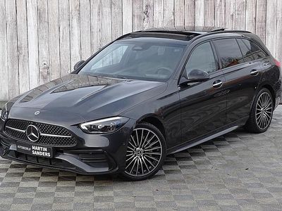 Graphite grey metallic paint, lea (grijs metallic) Occasion 2022 Mercedes C300e Stationwagen | € 34.950 (Eerlijke prijs)