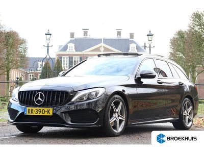 Zwart Occasion 2016 Mercedes C180 AMG Stationwagen | € 19.895