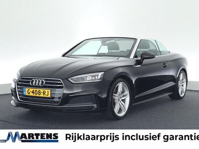Occasion Audi A5 Cabriolet S-Line 191 PK (140 kW) 2017 Zwart Cabriolet