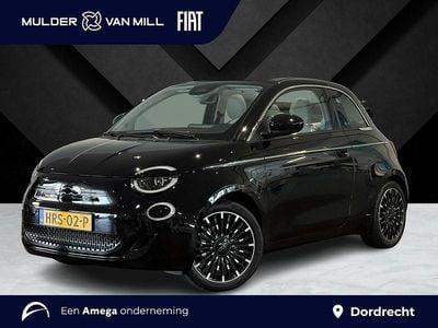 Zwart Nieuw 2025 Fiat 500e La Prima Cabriolet | € 33.595 (Eerlijke prijs)