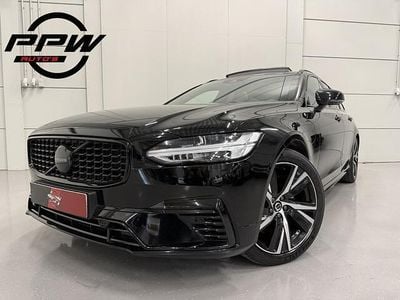 Zwart (metallic) Gebruikt 2021 Volvo V90 R-Design Stationwagen | € 36.850 (Duur)