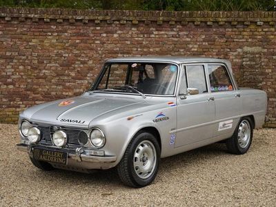 tweedehands Alfa Romeo Giulia 1600 Super Ti Over 25 years in a wellknown Dutch -family, Provided with a later 1600-engine which was tuned to about 145 bhp, Drives superbly in all circumstances, Fully prepared for rallies while retaining "originality", Equip