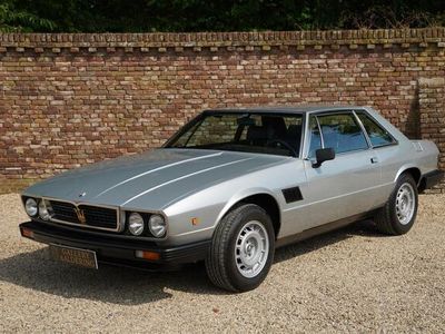 tweedehands Maserati Kyalami COUPE Kyalami Manual 5-speed Superb original condition, Extensive history file spanning almost 5 decades, An extremely delicious Livery in silvergrey with black trim, One of just 200 cars ever made, Powered by a 4200 cc V8 engin