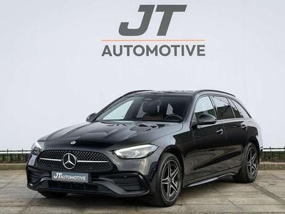 Zwart Gebruikt 2022 Mercedes C300e AMG line Stationwagen | € 31.950 (Goede deal)