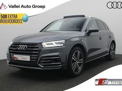 tweedehands Audi Q5 50 TFSI e 299PK S-tronic quattro S edition | Pano | Trekhaak | Leer | Luchtvering | 20 inch | Keyless | Camera | ACC