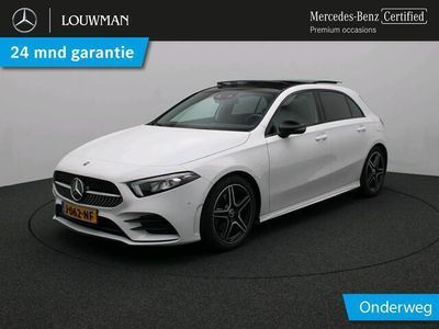 tweedehands Mercedes A180 Business Solution AMG | Achteruitrijcamera | Panoramadak | Sfeerverlichting | Nightpakket | Inclusief 24 maanden MB Certified garantie voor Europa.