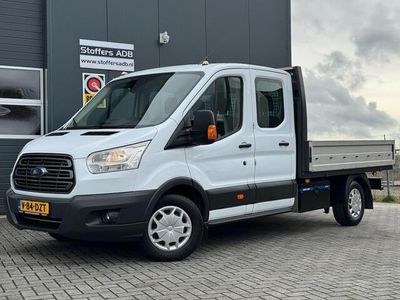 tweedehands Ford Transit 350 2.0 TDCI 131pk L3 Pick-up Dubbel Cabine 6-Pers | Airco | Navi | Cruise | Bluetooth | Radio/MP3 | Standkachel