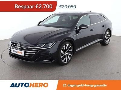 Zwart Gebruikt 2021 VW Arteon R-line Stationwagen | € 30.549 (Eerlijke prijs)