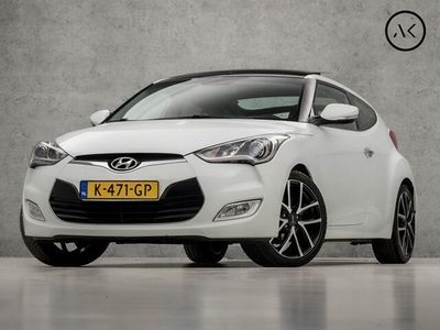 tweedehands Hyundai Veloster 1.6 GDI i-Catcher Sport 141Pk (PANORAMADAK, NAVIGATIE, CAMERA, STOELVERWARMING, LEDEREN SPORTSTOELEN, KEYLESS, PARKEERSENSOREN, GETINT GLAS, XENON, CRUISE, CLIMATE CONTROL, NIEUWSTAAT)