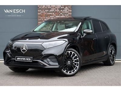 Zwart (metallic) Occasion 2025 Mercedes EQS450+ AMG line SUV | € 116.500