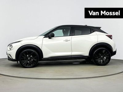 tweedehands Nissan Juke 1.0 DIG-T Enigma Two tone Pearl White / Black | Apple Carplay / Android Auto | Cruise Control | Achteruitrij camera | 19" LMV | AUTOMAAT