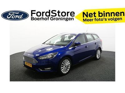 tweedehands Ford Focus Wagon EcoBoost 125pk Titanium | Dealer ondh. | Voorruitverw. | Climate | Autopark