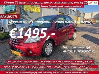 Rood (metallic) Gebruikt 2007 Citroën C3 Hatchback | € 1.499 (Eerlijke prijs)