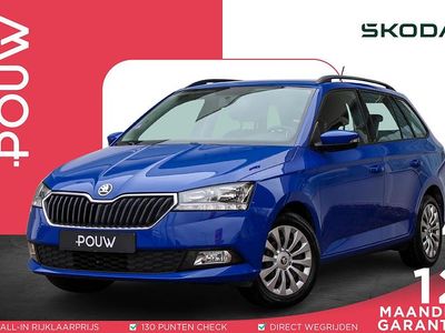 Occasion Skoda Fabia Ambition 95 PK (69 kW) 2021 Blauw Stationwagen