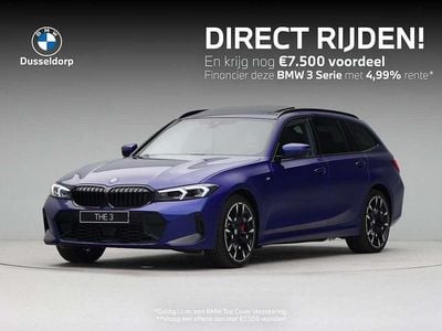 Blauw Nieuw 2025 BMW 330e M Sport Stationwagen | € 75.376 (Iets duurder)