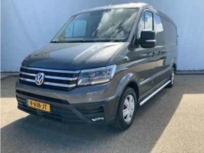 tweedehands VW Crafter 35 2.0 TDI L3H1 Automaat Navi Cruise Airco Camera Trekhaak 3000 KG Euro 6 Dub Schuifdeur