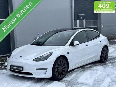 Wit (parellak) Occasion 2020 Tesla Model 3 Performance Sedan | € 25.495 (Eerlijke prijs)