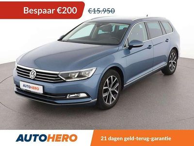 Blauw Gebruikt 2017 VW Passat Highline Stationwagen | € 15.949 (Eerlijke prijs)