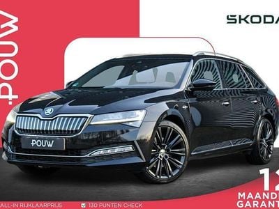 Occasion Skoda Superb LAURIN & KLEMENT 218 PK (160 kW) 2021 Zwart Stationwagen