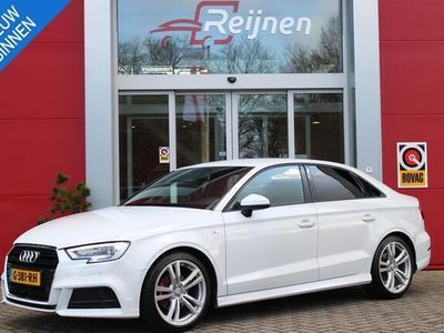 tweedehands Audi A3 Limousine 35 TFSI CoD DSG AUTOMAAT SPORT S LINE EDITION | NAVIGATIE | PARKEERSENSOREN VOOR / ACHTER | APPLE CARPLAY / ANDROID AUTO | CLIMATE CONTROL | CRUISE CONTROL | 17" LICHTMETALEN VELGEN | RODE REMKLAUWEN