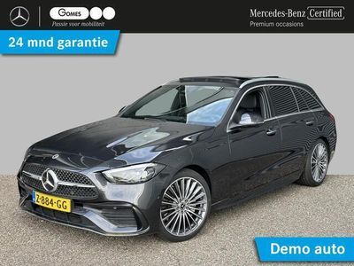 tweedehands Mercedes 180 C-KLASSE EstateAMG Line | Premium PLUS | Panoramadak | Burmester® 3D | 360° Camera | Head-up display | Sfeerverlichting | Memorystoelen Verwarmd | Trekhaak | Apple & Android Carplay