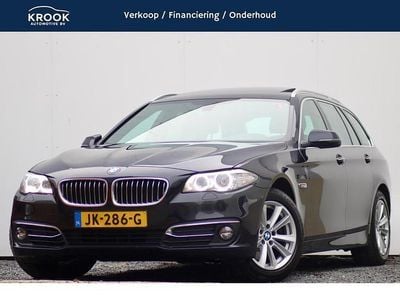 Zwart (metallic) Occasion 2016 BMW 520 Luxury Line Stationwagen | € 17.900 (Duur)