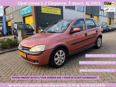 tweedehands Opel Corsa 1.2-16V Elegance, 5 deurs, el-ramen, diverse auto's rond ¤999,- wij werken op telefonische afspraak!!