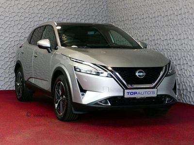 tweedehands Nissan Qashqai 1.3 MHEV 160PK TEKNA PLUS LEER PANO MASSAGE BOSE STOEL/STUUR/RUIT VERW MATRIX.LED ELEK.KLEP HEADUP 19''LMV 11/2023 20 Qashqai's op voorraad !