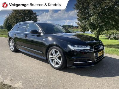 Zwart Occasion 2018 Audi A6 S-Line Stationwagen | € 25.750 (Iets duurder)