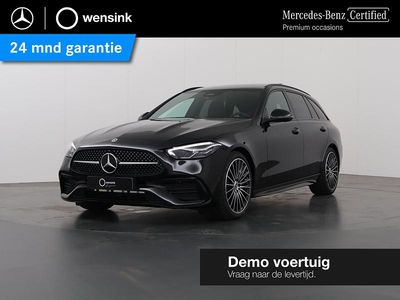 Zwart Gebruikt 2025 Mercedes C180 AMG line Stationwagen | € 54.850 (Duur)