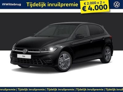 Nieuw VW Polo R-line 97 PK (71 kW) 2025 Zwart, metallic lak Hatchback