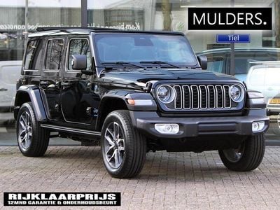 Zwart Nieuw 2025 Jeep Wrangler Unlimited Sahara SUV | € 79.991 (Super prijs)