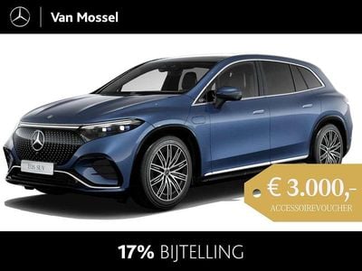 Blauw Nieuw 2025 Mercedes EQS450+ AMG line SUV | € 117.184 (Duur)