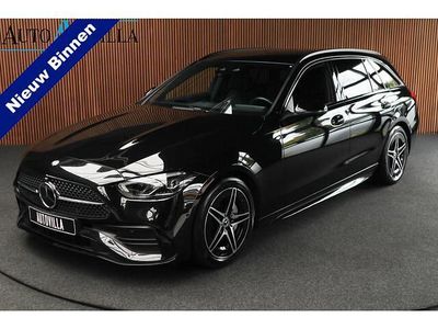 Zwart (metallic) Occasion 2023 Mercedes C180 AMG line Stationwagen | € 41.750 (Eerlijke prijs)