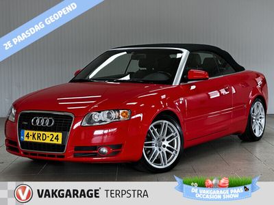 tweedehands Audi A4 Cabriolet 2.0 TFSI Pro Line /CABRIO! /Elek. kap! o-Premium/ /Bi-Xenon! /18"LMV /Trekhaak /LEDER! /Climat /Cruise /Elek. pakket /Radio-CD /Armsteun /Isofix /Mistlampen /PDC.