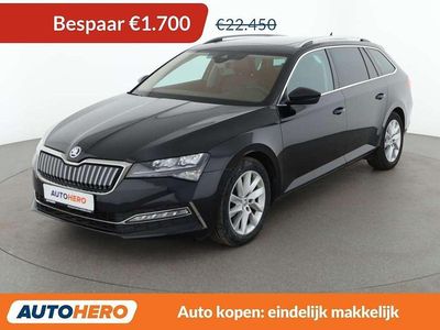 Occasion Skoda Superb Style 218 PK (160 kW) 2020 Zwart Stationwagen