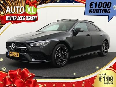 Zwart Gebruikt 2022 Mercedes CLA250 AMG line Sedan | € 33.940 (Eerlijke prijs)
