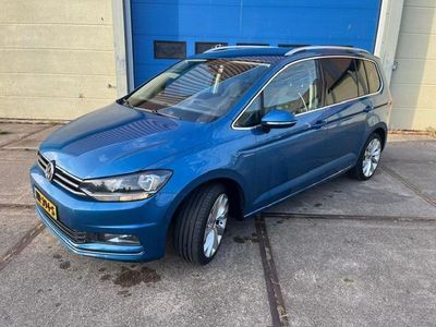 Blauw Occasion 2015 VW Touran Highline MPV | € 9.999 (Duur)