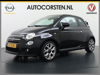Zwart Occasion 2015 Fiat 500C Sport Cabriolet | € 7.495 (Eerlijke prijs)