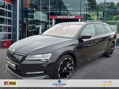 Occasion Skoda Superb SportLine 218 PK (160 kW) 2022 Zwart Stationwagen