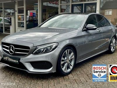 tweedehands Mercedes C180 AMG-Line Led, Leer, Climat, Burmester, Pdc, LM..