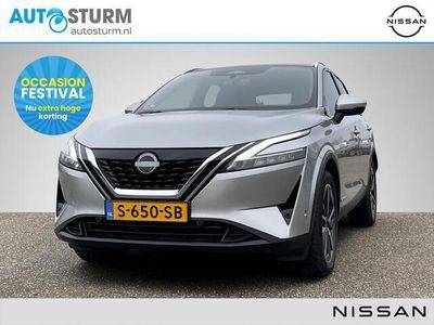 tweedehands Nissan Qashqai 1.5 e-Power Tekna Design + Cold Pack | Panoramadak | Stuur- + Stoelverwarming | Head-Up Display | Elek. Achterkep | Adapt. Cruise Control | Rijklaarprijs!