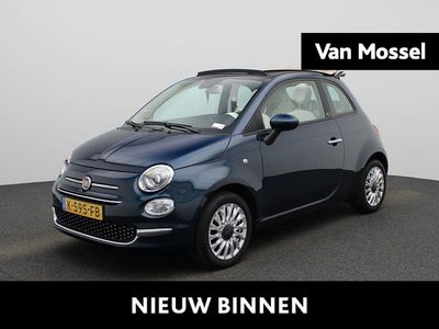 Blauw Occasion 2021 Fiat 500C Lounge Cabriolet | € 13.900 (Eerlijke prijs)