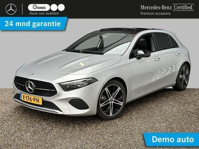 tweedehands Mercedes A200 Luxury Line | Nightpakket | Panoramaschuifdak | Achteruitrijcamera | Sfeerverlichting | Stoelverwarming | Multibeam LED | Trekhaak | Dodehoekassistent | Apple & Android Carplay