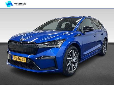 Blauw Gebruikt 2021 Skoda Enyaq iV SportLine SUV | € 24.995 (Eerlijke prijs)